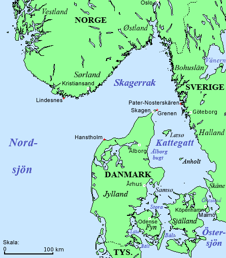 Carte Skagerrak-Kattegat-sv